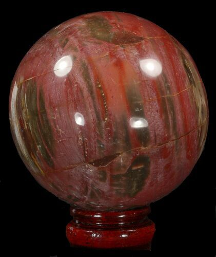 Colorful Petrified Wood Sphere #41959